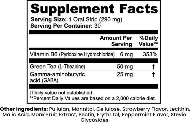 Cognitive Calm & Relax Strips.