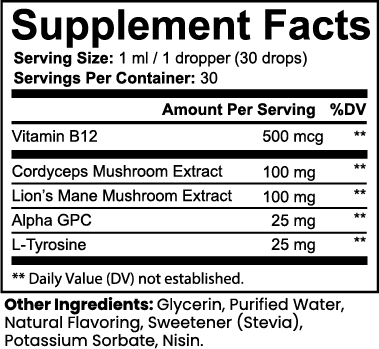 Mushroom Energy & Cognition Drops