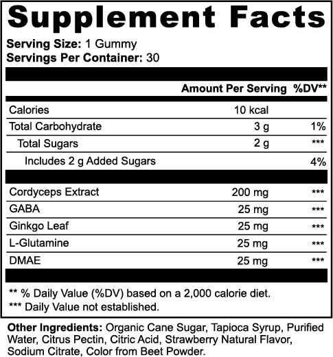 Cordyceps Energy Gummies